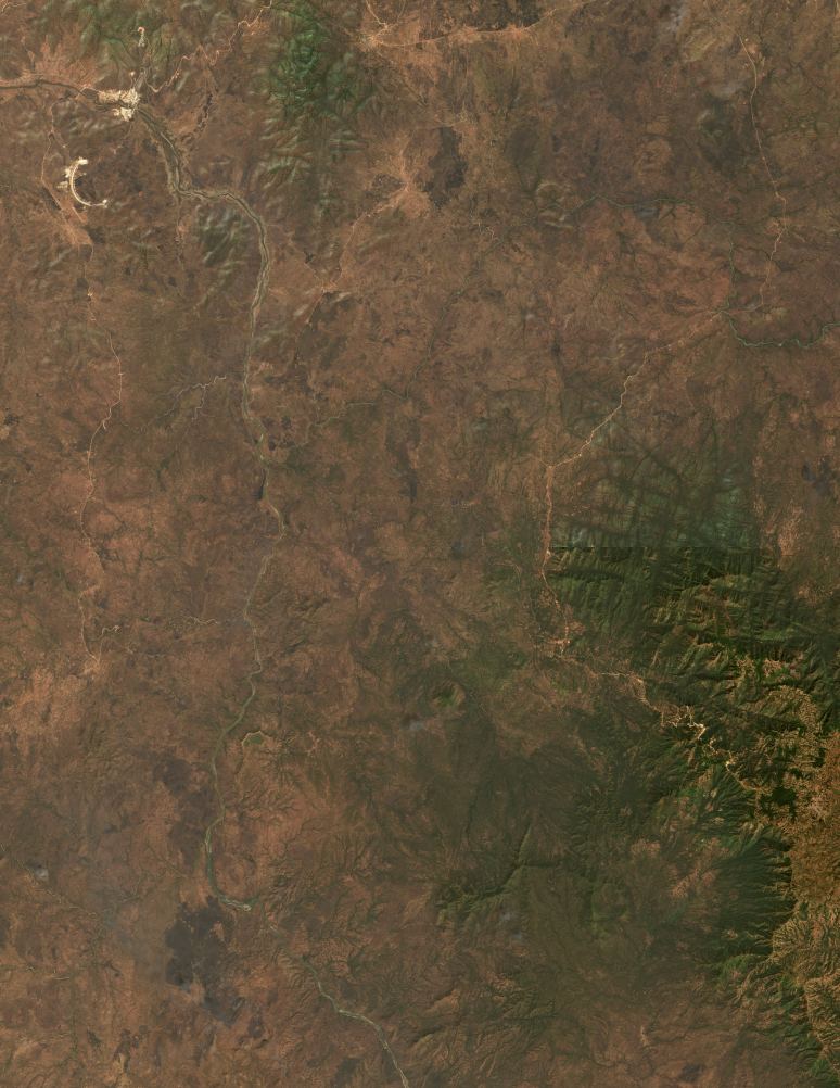Sentinel-2 image of the GERD lake, 21 Dec 2017